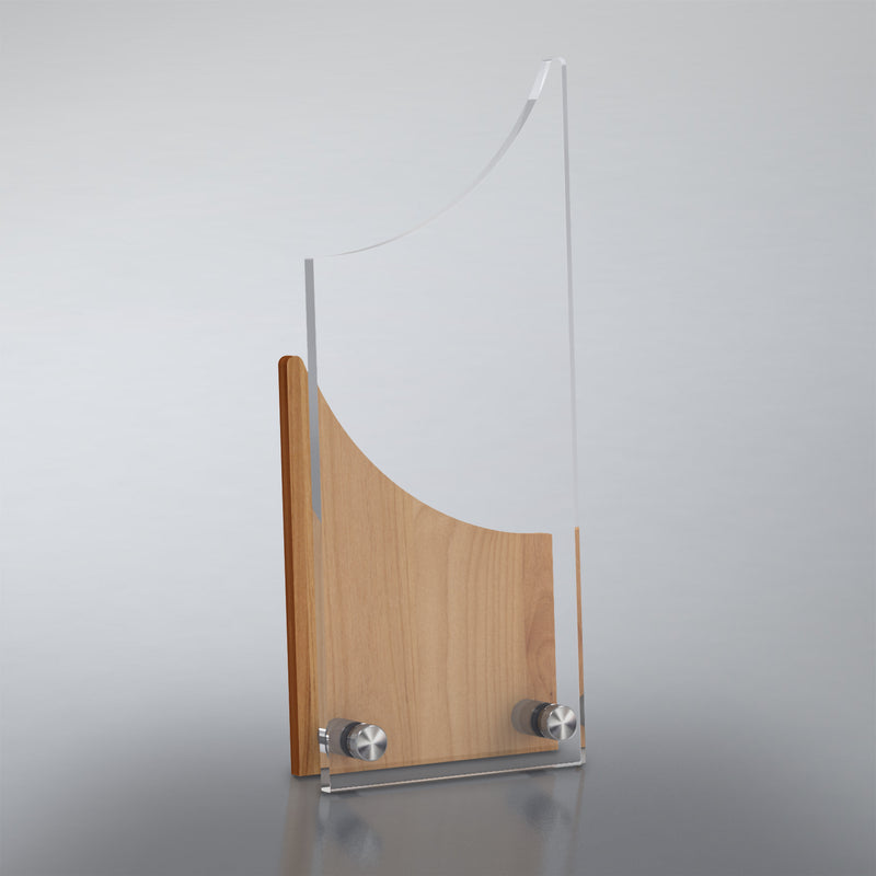 25MCD1231 Alder And Acrylic Sculpted Arch