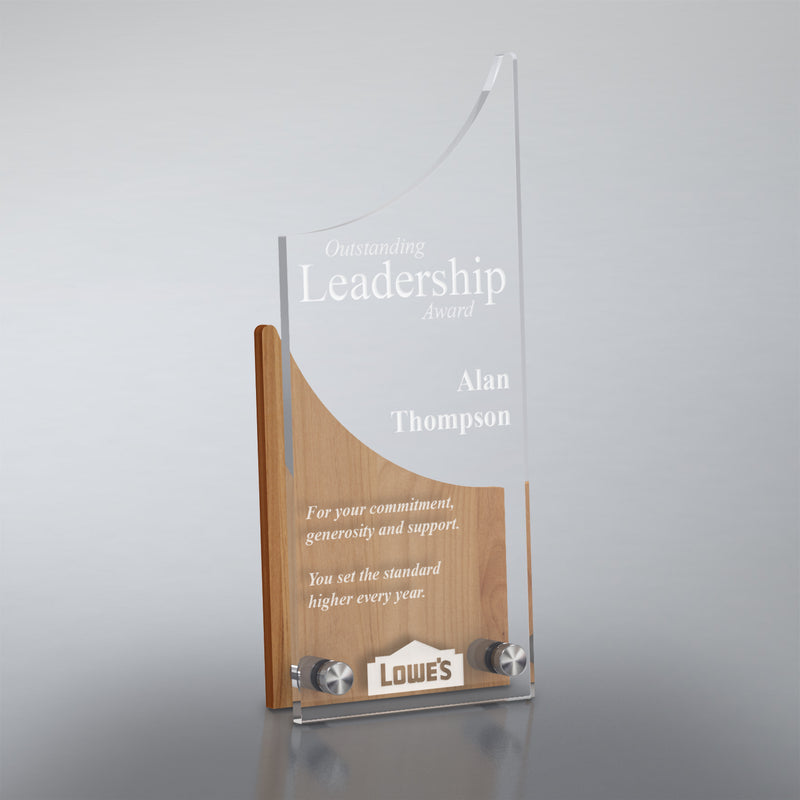 25MCD1231 Alder And Acrylic Sculpted Arch