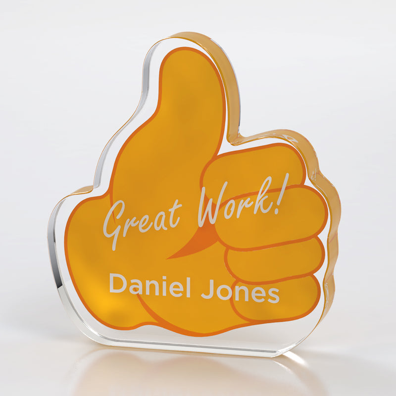 25MCD1246 Thumbs Up Emoji Acrylic Award
