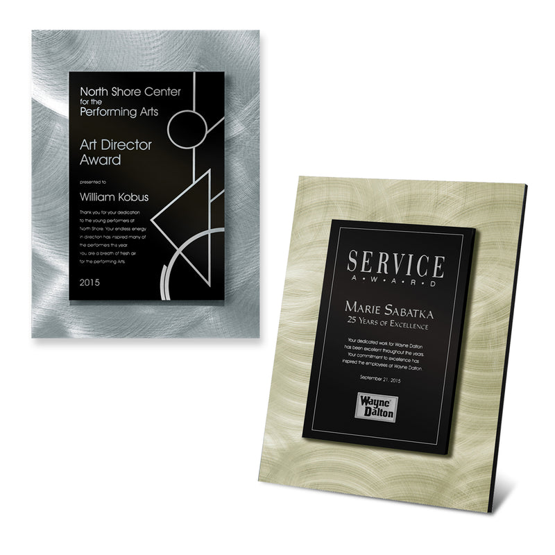 25MCD435 Medium Architectural Swirl Metal Face Wall Plaque