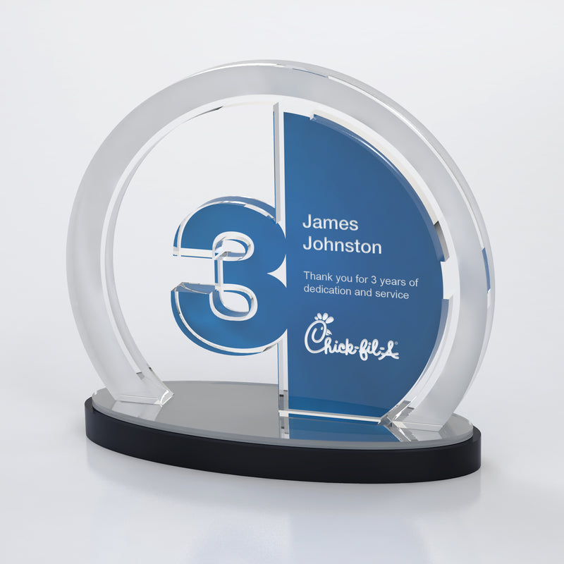 25MCD903Y_ Anniversary Achievement Award, Blue