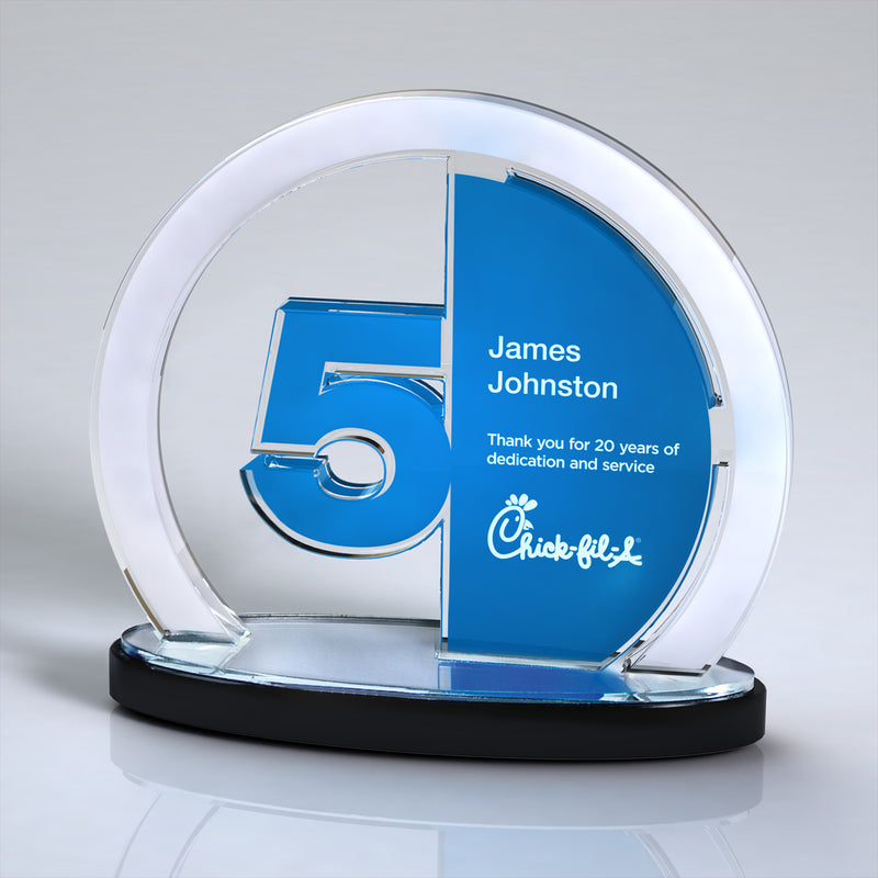 25MCD903Y_ Anniversary Achievement Award, Blue