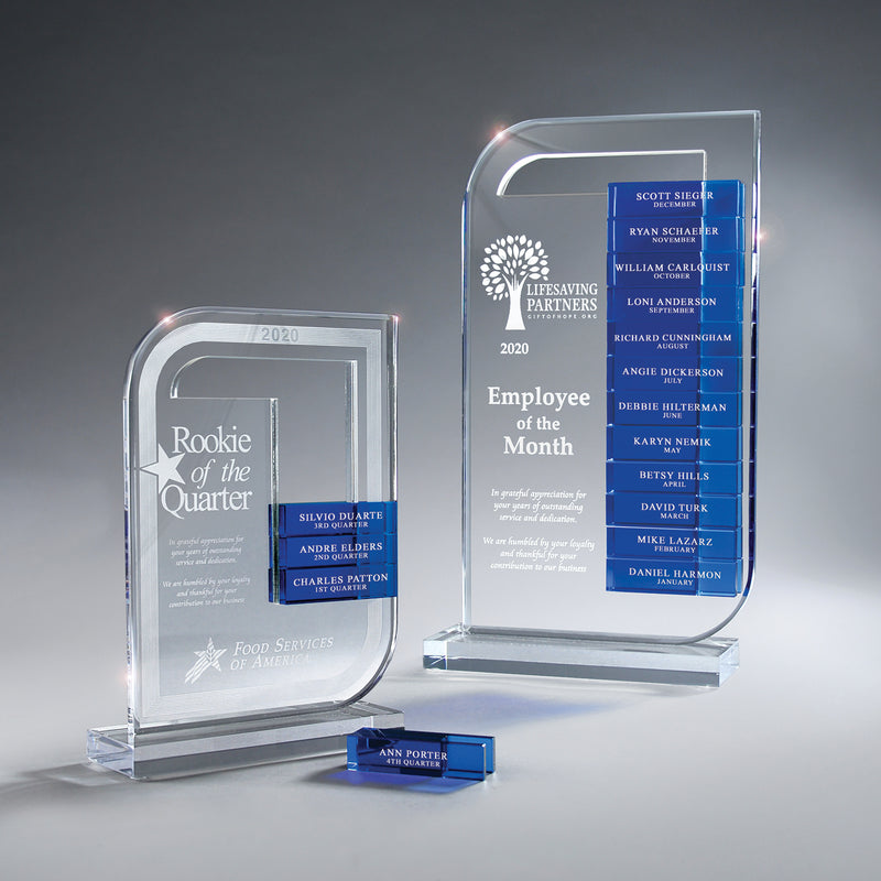 25MCD978B Clear Lucite Perpetual Award - Large