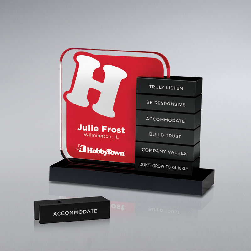 25MCD983 Clear Acrylic Add A Bar Perpetual(Acrylic Bars Sold Separately)