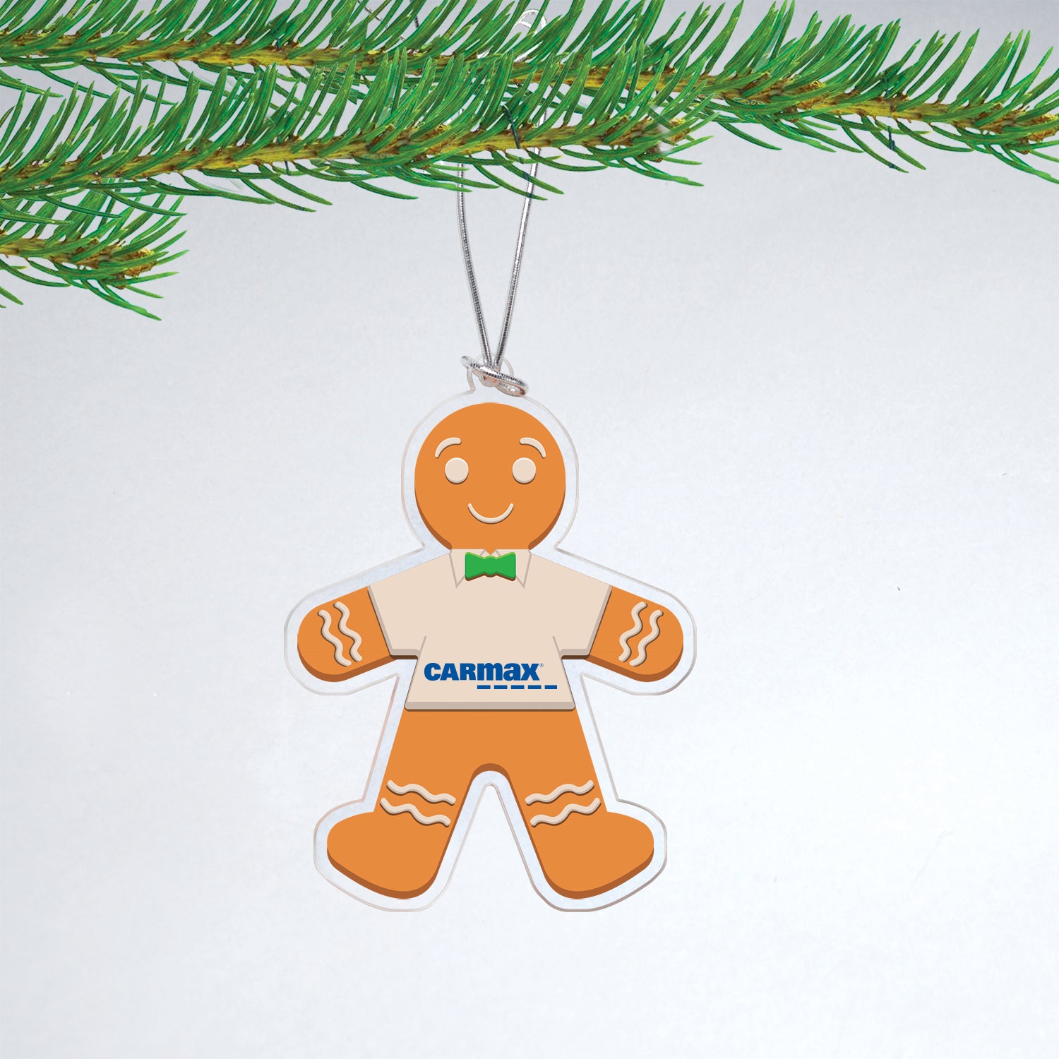 25MCM761A Acrylic Gingerbread Man Christmas Ornament