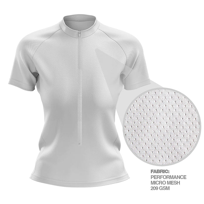 Women’s 3/4 Zip Short Sleeve Cycling Jersey