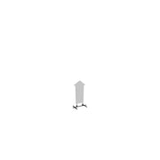 Contour Outdoor Sign Arrow Up - Plate Base