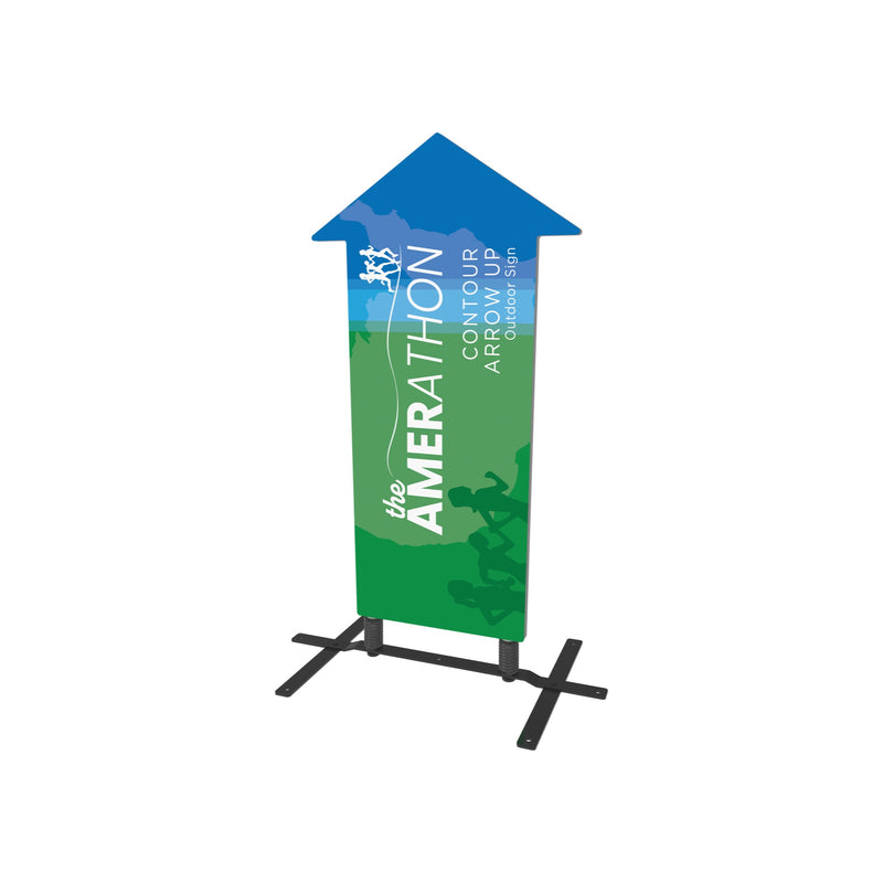 Contour Outdoor Sign Arrow Up - Plate Base