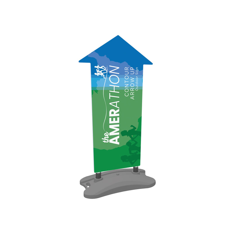 Contour Outdoor Sign Arrow Up - Water Base