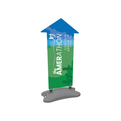 Contour Outdoor Sign Arrow Up - Water Base