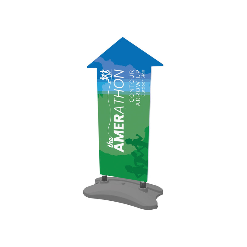Contour Outdoor Sign Arrow Up - Water Base