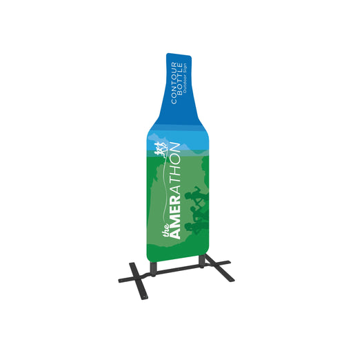 Contour Outdoor Sign Bottle - Plate Base
