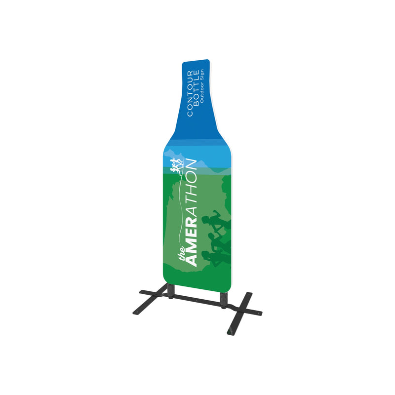 Contour Outdoor Sign Bottle - Plate Base