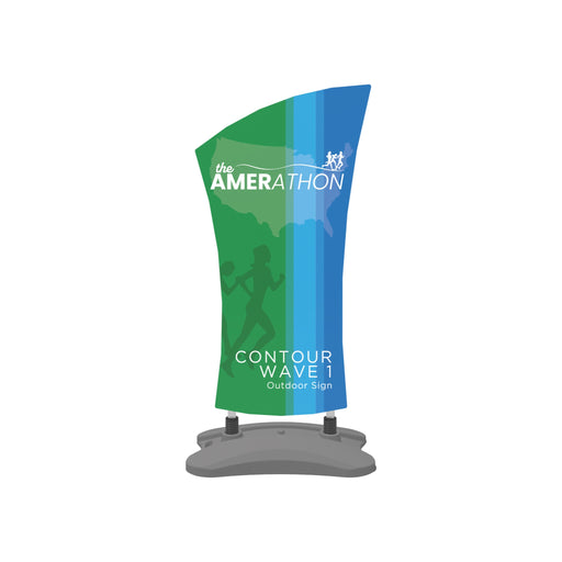 Contour Outdoor Sign Wave 1 - Water Base