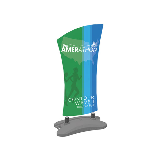 Contour Outdoor Sign Wave 1 - Water Base