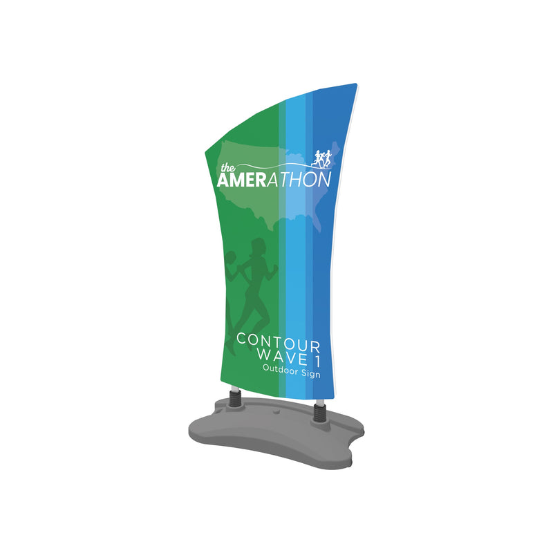 Contour Outdoor Sign Wave 1 - Water Base