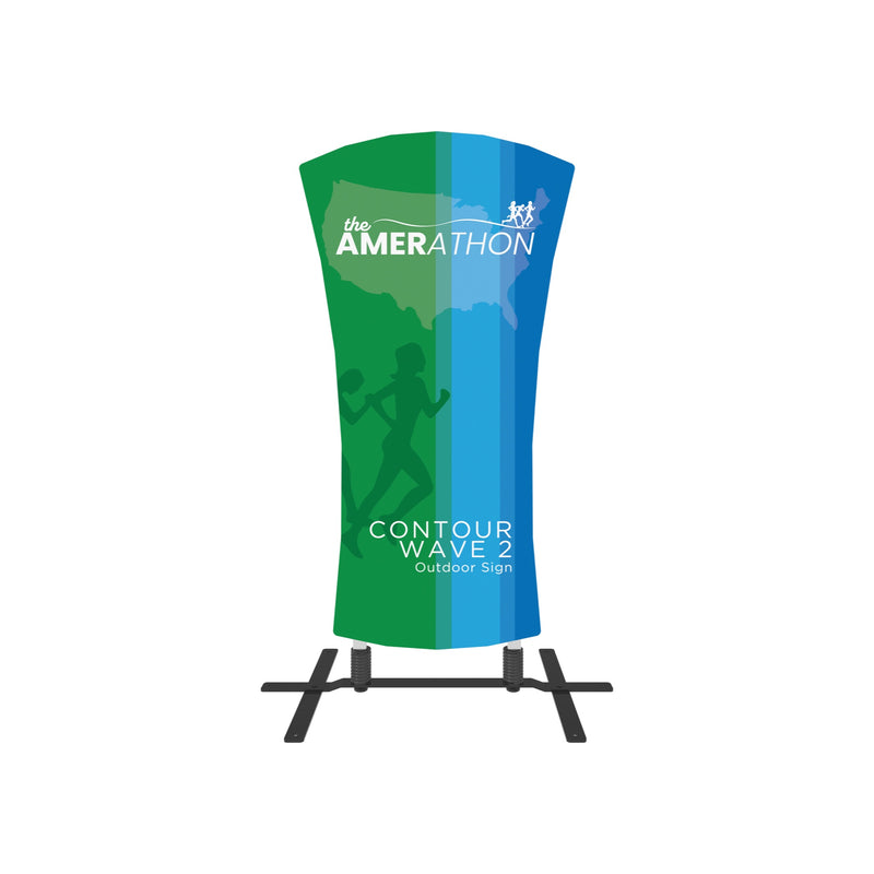 Contour Outdoor Sign Wave 2 - Plate Base