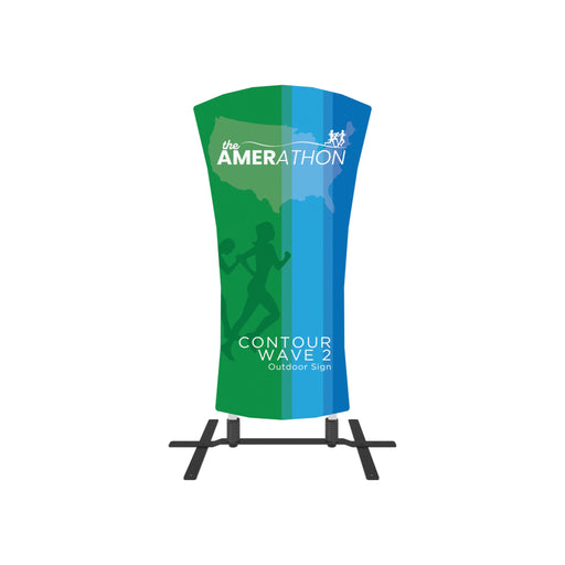 Contour Outdoor Sign Wave 2 - Plate Base