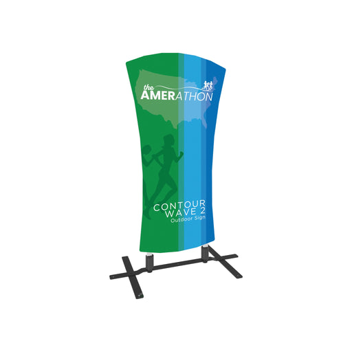 Contour Outdoor Sign Wave 2 - Plate Base