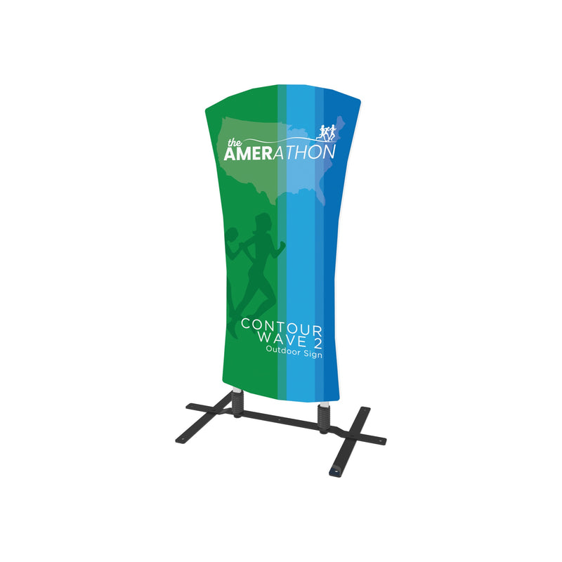 Contour Outdoor Sign Wave 2 - Plate Base