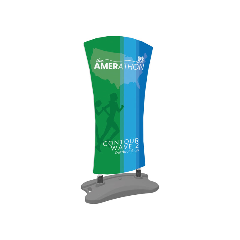 Contour Outdoor Sign Wave 2 - Water Base