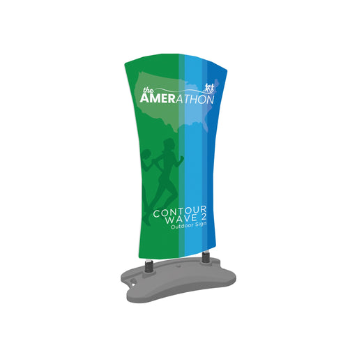 Contour Outdoor Sign Wave 2 - Water Base