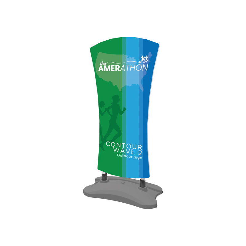 Contour Outdoor Sign Wave 2 - Water Base