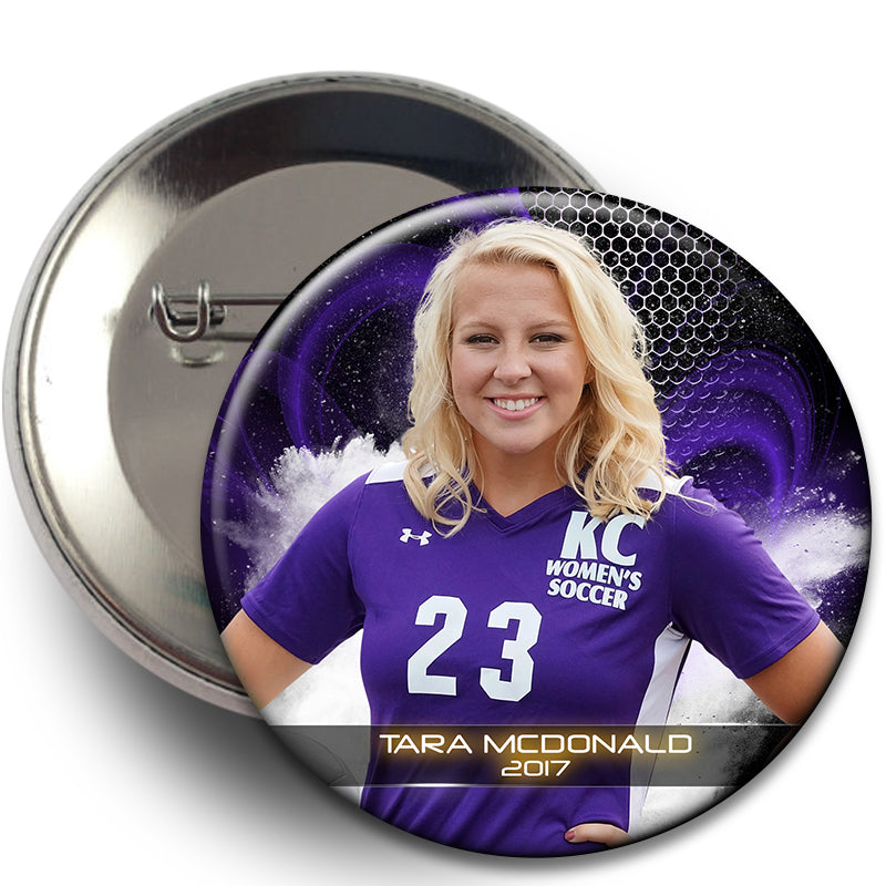 11B - Purple Smiles Button