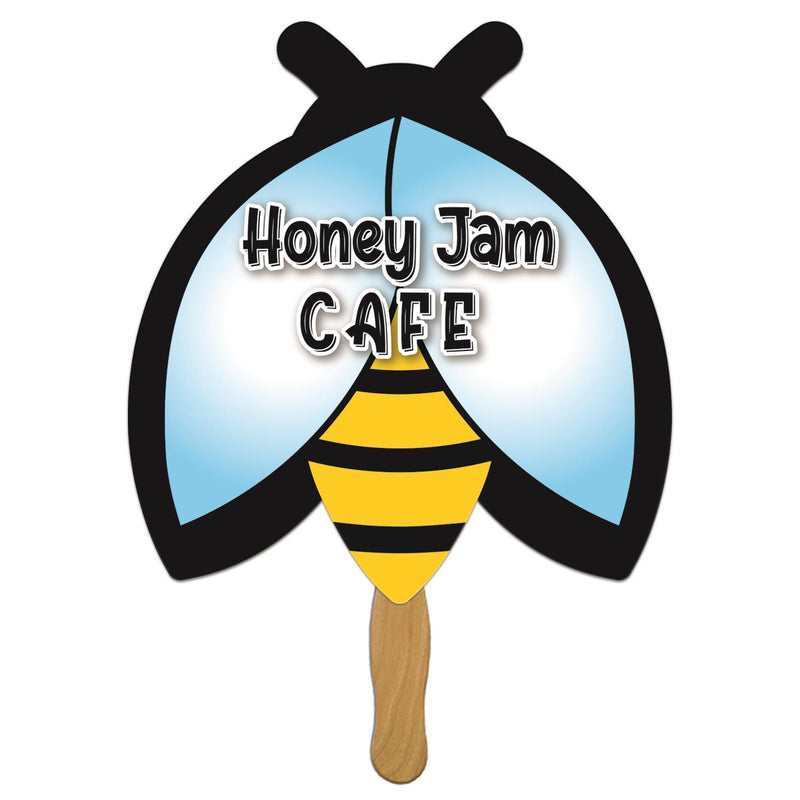 EZX-168 - Bee Hand Fan Full Color (1 Side)