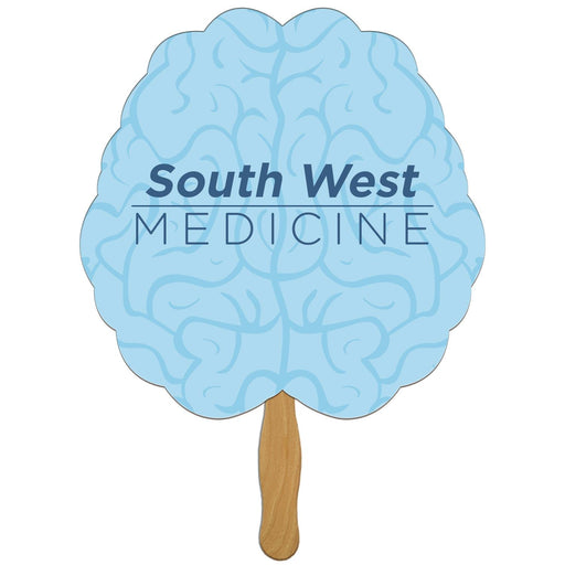 EZ-166 - Brain Hand Fan Full Color (2 Sides)