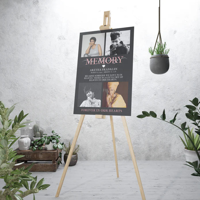 Memorial Photo Enlargement on Foam Core