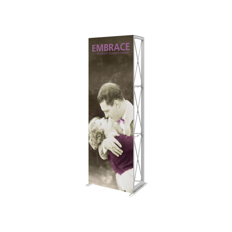 Embrace 2.5ft Full Height Push-Fit Tension Fabric Display