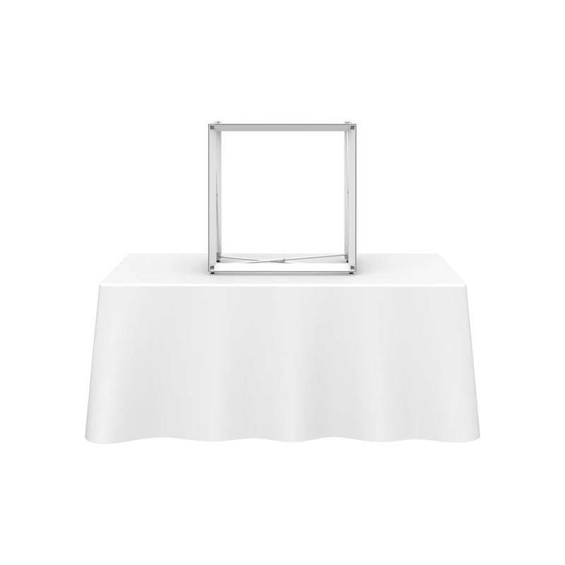 Embrace 2.5ft Square Tabletop Push-Fit Tension Fabric Display