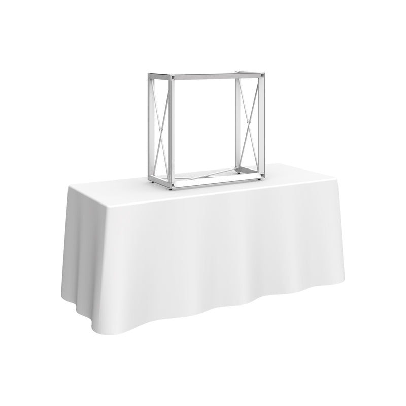 Embrace 2.5ft Square Tabletop Push-Fit Tension Fabric Display