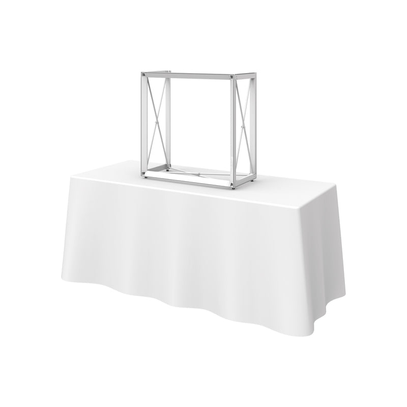 Embrace 2.5ft Square Tabletop Push-Fit Tension Fabric Display