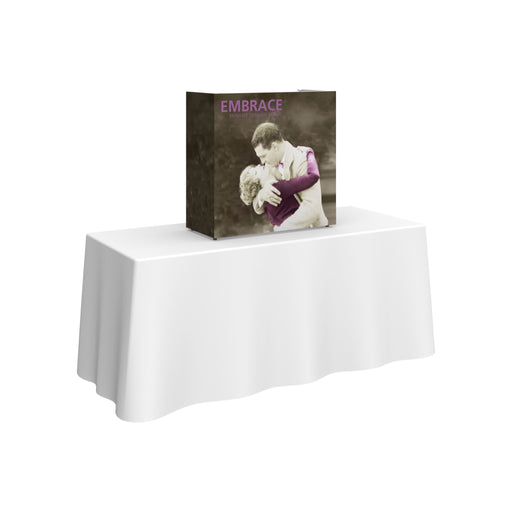 Embrace 2.5ft Square Tabletop Push-Fit Tension Fabric Display