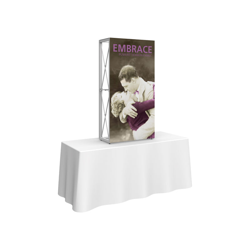 Embrace 2.5ft Tabletop Push-Fit Tension Fabric Display
