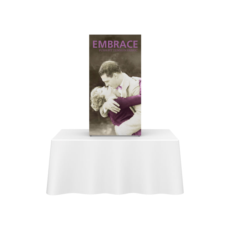 Embrace 2.5ft Tabletop Push-Fit Tension Fabric Display