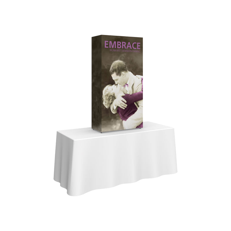 Embrace 2.5ft Tabletop Push-Fit Tension Fabric Display