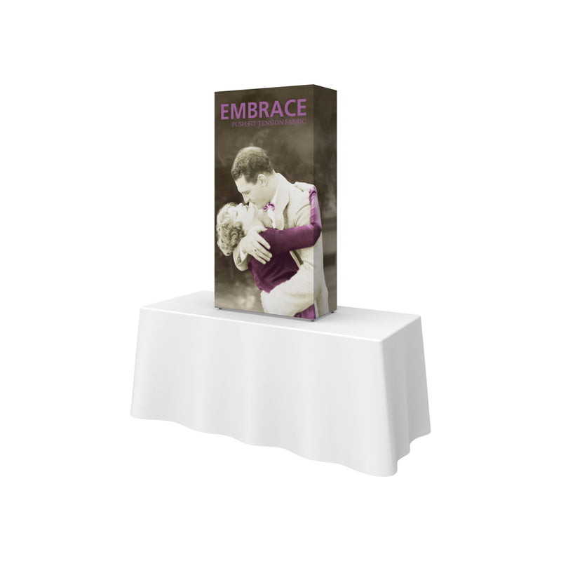 Embrace 2.5ft Tabletop Push-Fit Tension Fabric Display