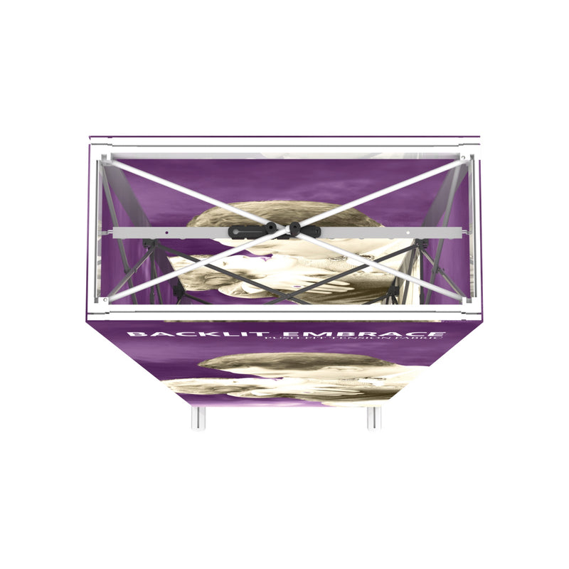 Embrace 2.5ft Backlit Full Height Push-Fit Tension Fabric Display