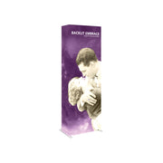 Embrace 2.5ft Backlit Full Height Push-Fit Tension Fabric Display