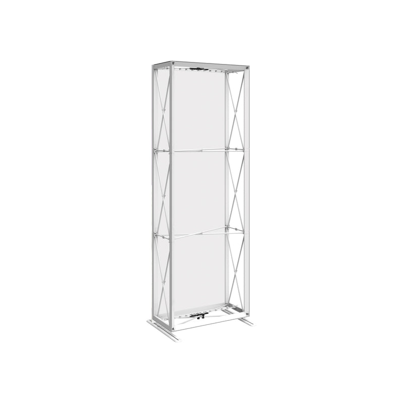 Embrace 2.5ft Backlit Full Height Push-Fit Tension Fabric Display