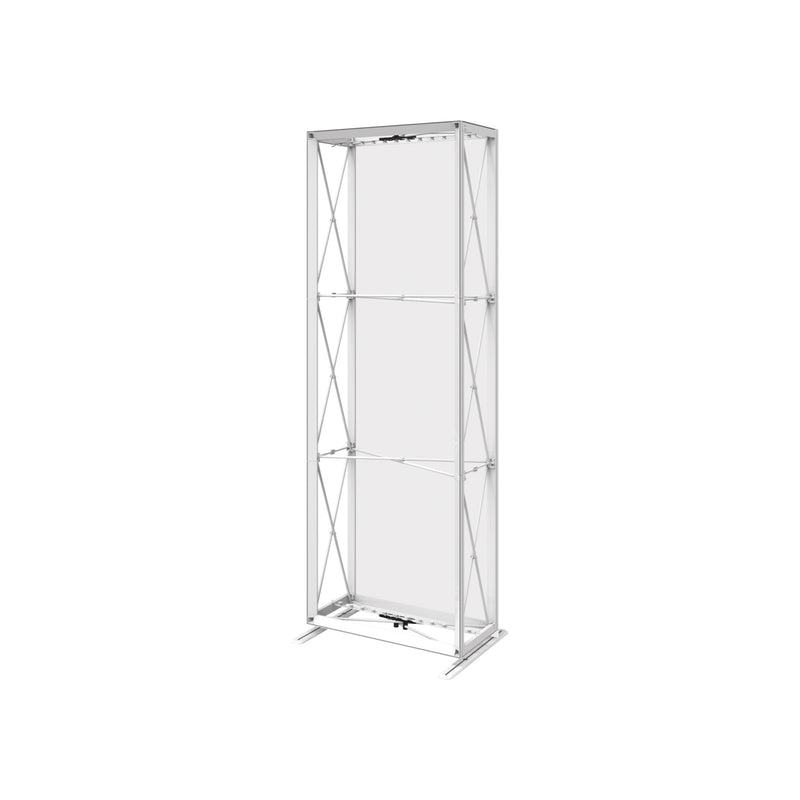 Embrace 2.5ft Backlit Full Height Push-Fit Tension Fabric Display
