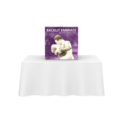 Embrace 2.5ft Backlit Tabletop Push-Fit Tension Fabric Display