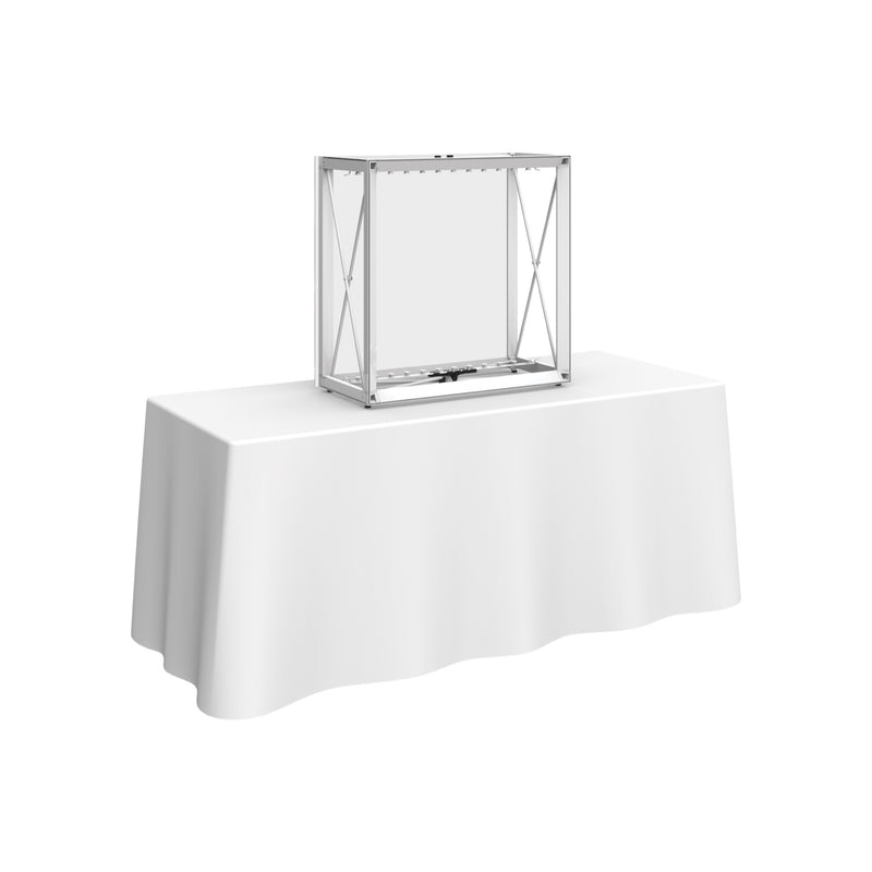 Embrace 2.5ft Backlit Tabletop Push-Fit Tension Fabric Display