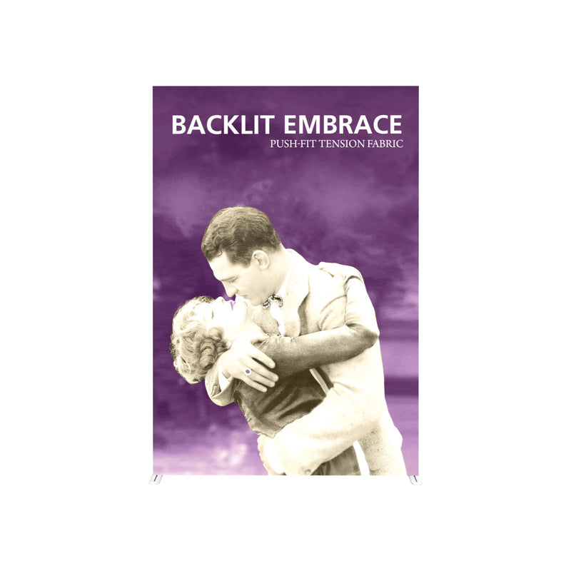 Embrace 5ft Backlit Full Height Push-Fit Tension Fabric Display