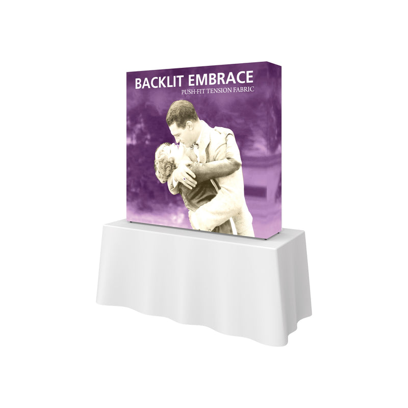 Embrace 5ft Backlit Tabletop Push-Fit Tension Fabric Display