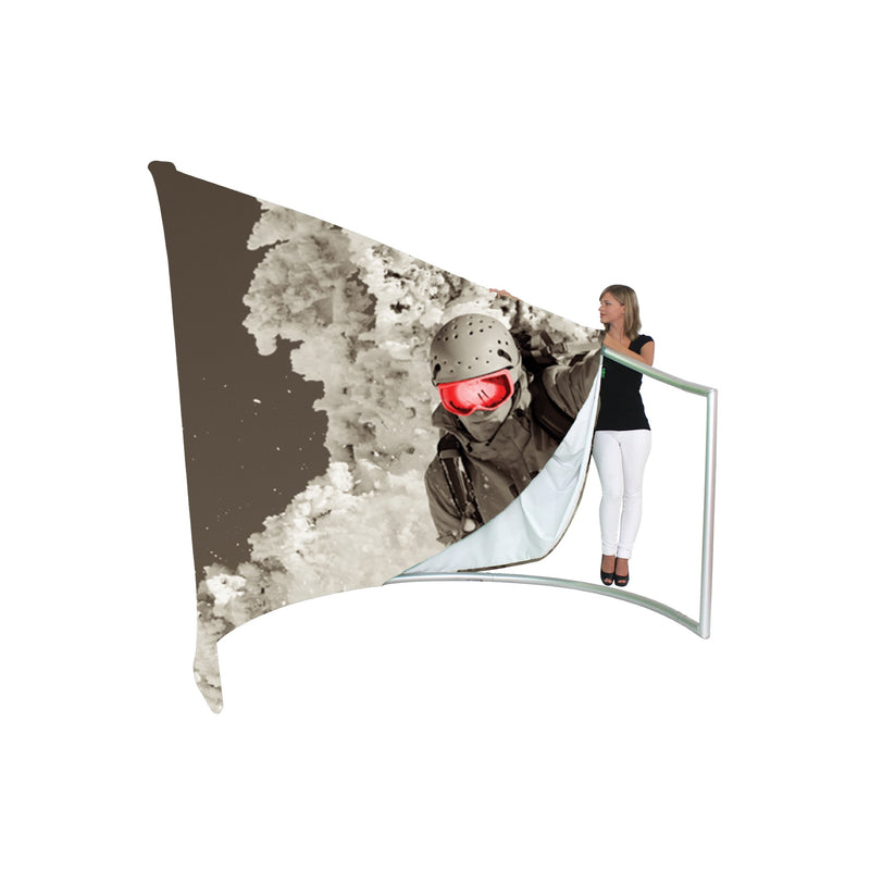 Formulate C-Shaped Wall Tension Fabric Structure