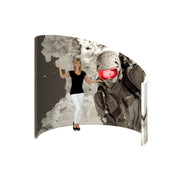 Formulate C-Shaped Wall Tension Fabric Structure